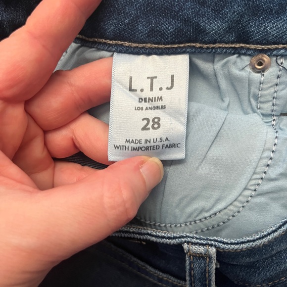 NWT LTJ Super High Waist Blue Wide-Leg Jeans - Picture 4 of 5